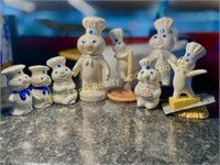 8pc Collectible Pillsbury Doughboy Figurines