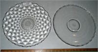 Vintage Glass Serving Platters
