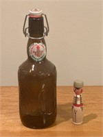 German swing top beer bottle/German doll