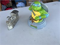 LEONARDO NINJA TURTLES BANK & TRAIN BANK