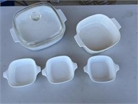 5 PC MISC DISHES 1 LID