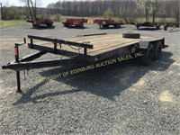 16' TANDEM AXLE TRAILER WITH/ WOOD DECK