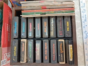 atari games with misc booklets