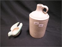 Two pieces of Niloak: 7 1/2" high jug  and