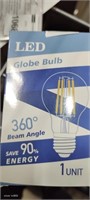 Led globe bulb, 360Â° beam angle