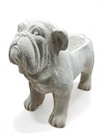 English bulldog planter, 12"h. x 14”l.