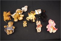 Lot of 10 Vintage and Antique Teddy Bears