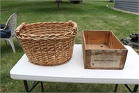 Bushel Basket, Woven Basket, etc.