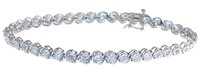 Round Brilliant 1.00 ct Diamond Tennis Bracelet