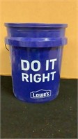Lowe’s 5 gallon bucket new with lid