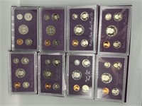 Eight US Proof Sets: 1985 - 1992