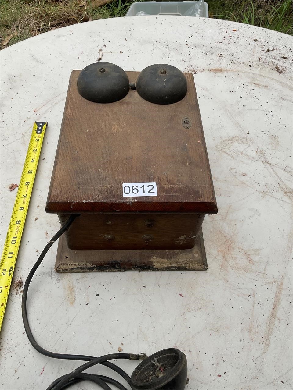 Vintage Wooden Telephone with insides