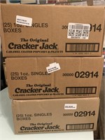 3 boxes cracker jacks - each box has 25 1oz boxes