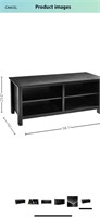 Rock point 58in tv stand - black - new in box -