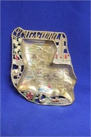 A Louisana Souvenir Metal Ashtray