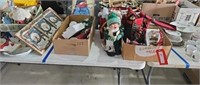lot of Christmas ornaments and decor