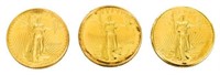 (3) U.S. $5 DOLLAR 1986 GOLD BULLION COINS