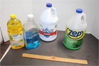 Plastic Bin & Cleaning Supplies