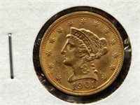 1901 2 1/2 Dollar Gold Coin