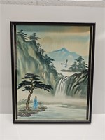 VINTAGE CHINESE WATER COLOR PAINTING