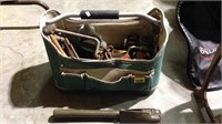 One Stanley canvas tool bag with swing handle