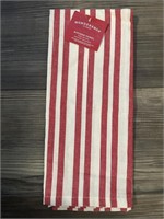 Wondershop Red White Stripe Cotton Kitchen Towel