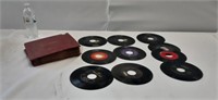 Vintage collectible 45s, including Tony williams,