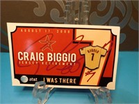 Épinglette du Chandail Retiré de Craig Biggio 2008