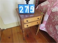 2 DRAWER DROP LEAF STAND LOCATED UPSTAIRS