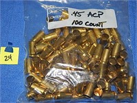 45 ACP Fired Brass 100ct