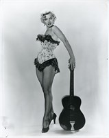 MARILYN MONROE, Pin-Up w Guitar Photograph