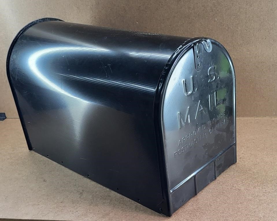 NEW XL Metal Black Mail Box