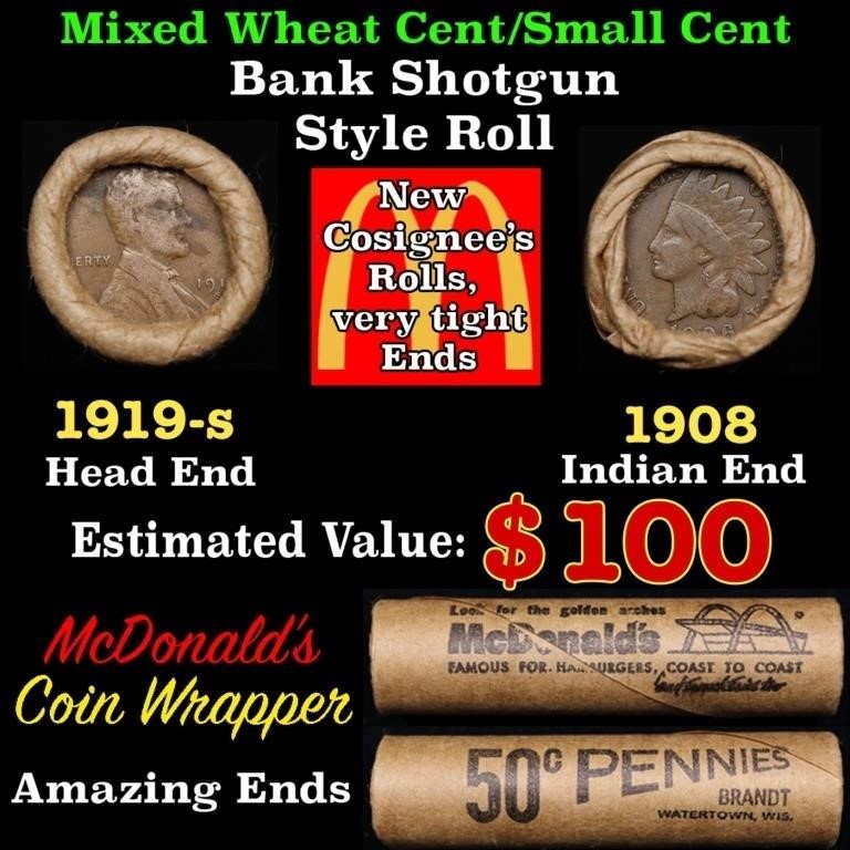 Small Cent Mixed Roll Orig Brandt McDonalds Wrappe