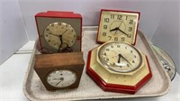 Retro clocks, as found