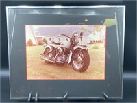 Framed Harley-Davidson Knucklehead Print