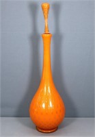 25" Italian Mid-Century Blown Glass Decanter