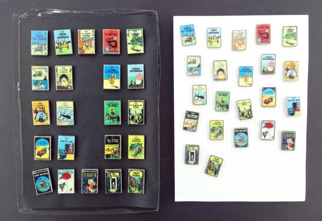 Lot de 44 pin's Couvertures Tintin