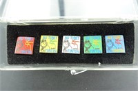 Lot de 5 pin's Tintin au Tibet (100 ex. num)
