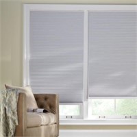 Shadow White Cordless Blackout Cellular Shades for