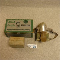 Vintage MSA Mine Respirator in Box