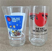 1982 World's Fair Drinking Glasses - set of 2