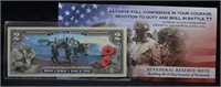 WWII Normandy Invasion $2 Two Dollar Bill