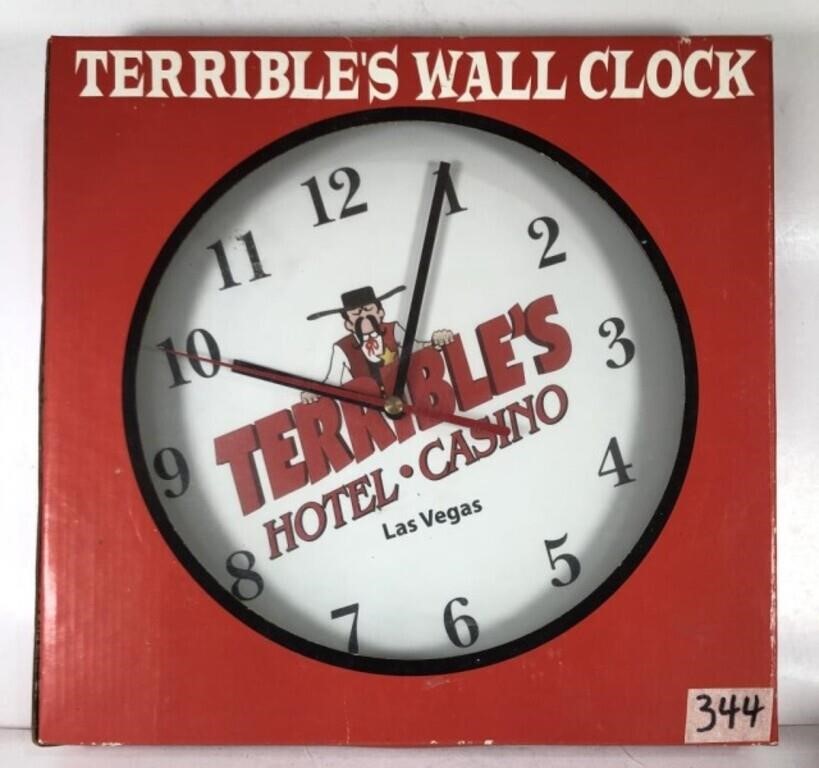 Terribles Hotel/Casino Wall Clock