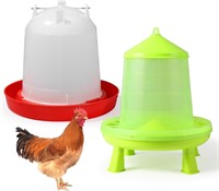 Chicken Feeder and Waterer Set  17.6lb  2.1Gal