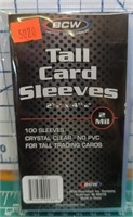 100x BCW tall card sleeves 2 mil