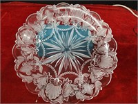 Fifth Avenue Crystal Divided Dish 14" Across