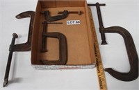 (3) C-Clamps, (1) Other Clamp