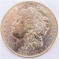 Coin 1921-P Morgan Silver Dollar Uncirculated