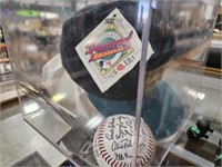 SEATTLE MARINERS BALL, HAT (SIGNED)& CARDS