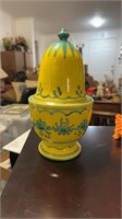 Vintage Italian Bitossi Pottery Canister Jar